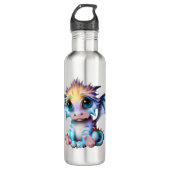 Cute en Schattige Kawaii Baby Dragon Waterfles (Voorkant)