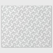 Cute en Schattige Rocking Horse Cadeaupapier (Vlak)