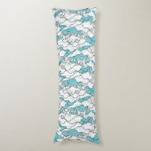 Cute en Schattige Rocking Horse Lichaamskussen (Voorkant Verticaal)