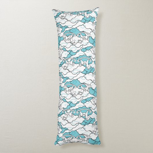 Cute en Schattige Rocking Horse Lichaamskussen (Achterkant (Verticaal))