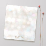 Cute en Subtle Bokeh Notitieblok<br><div class="desc">Chic en Elegant. Deze stijlvolle kaart is ideaal voor professionals in de mode-, schoonheids-, bruiloft- en evenementensector. Ontwerp van Maura Reed.</div>