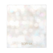 Cute en  Subtle Bokeh Notitieblok (Voorkant)