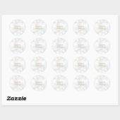 Cute en Subtle Bokeh Ronde Sticker (Vel)