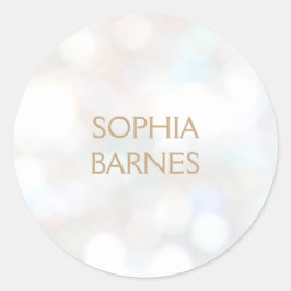 Cute en  Subtle Bokeh Ronde Sticker