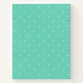 Cute en Trendy Alpaca | Turquoise Notitieboek (Achterkant)