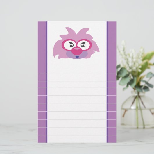 Cute en Whimsical Briefpapier (Staand voorkant)
