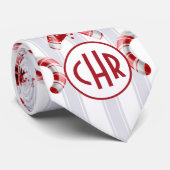 Cute en Whimsical Candy Cane Stropdas (Opgerold)