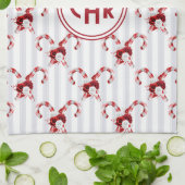 Cute en Whimsical Candy Cane Theedoek (Gevouwen)