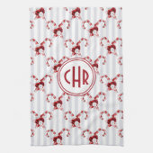 Cute en Whimsical Candy Cane Theedoek (Verticaal)