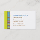 Cute en Whimsical Visitekaartje (Achterkant)