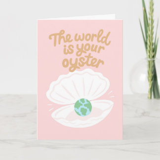 Cute Encouragement World is jouw oester Kaart