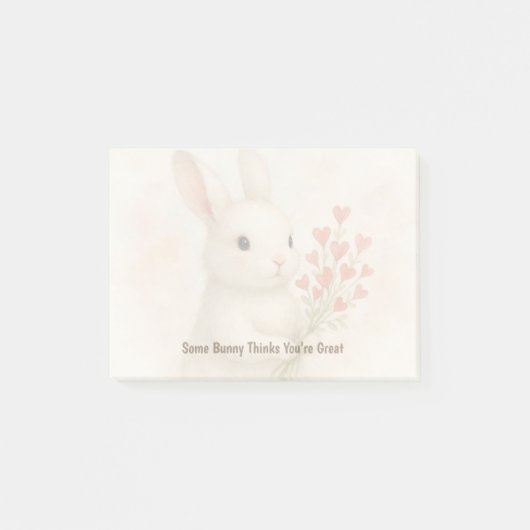Cute Encouraging Post-it® Notes Desk Note Pad (Voorkant)