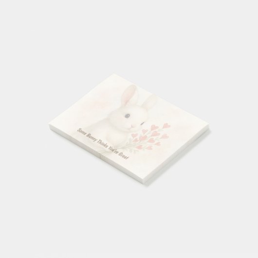 Cute Encouraging Post-it® Notes Desk Note Pad (Schuin)