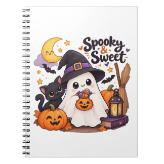 Cute enge en zoete spookkinderentrui notitieboek