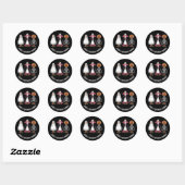 Cute enge ganzen Halloween sticker - Gewoon eng (Vel)