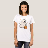 Cute enge geest Halloween T-shirt ontwerp (Voorkant volledig)