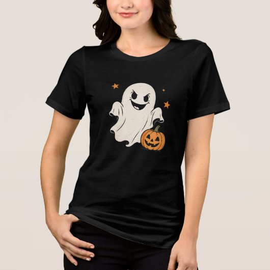 Cute enge geest Halloween T-shirt ontwerp (Voorkant)