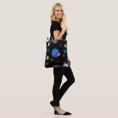 Cute enge Halloween Galaxy boodschappentas. Tote Bag (Op model)