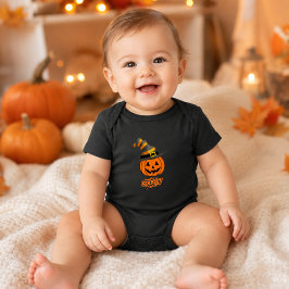 Cute enge pompoen heks hoed baby Halloween Romper