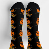 Cute enge pompoen heksenhoed Halloween Sokken (Top)