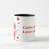 💖 Cute Engel Hart Cadeau voor Dagelijks Gebruik ☕ Mok (Midden)