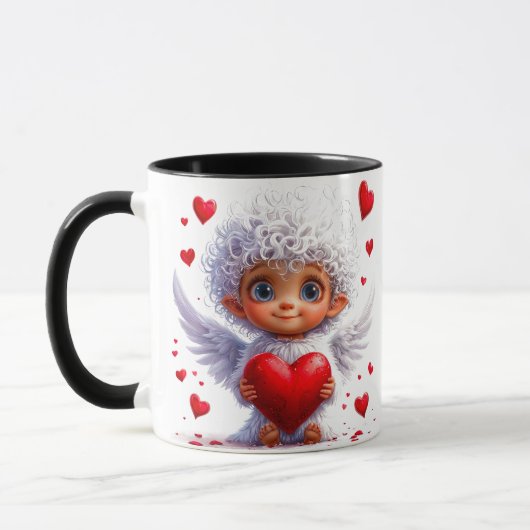💖 Cute Engel Hart Cadeau voor Dagelijks Gebruik ☕ Mok (Links)