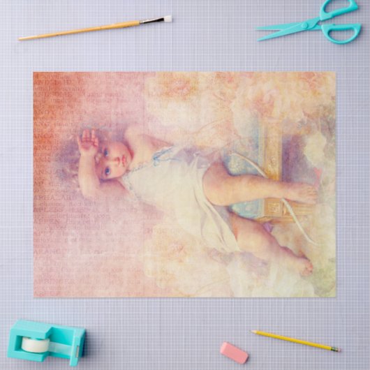 Cute -engeltje tissuepapier (Craft)