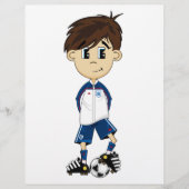 Cute England Soccer Boy Flyer (Voorkant)