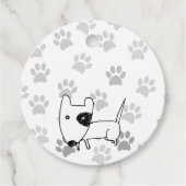 Cute English Bull Terrier Bedankjes Labels (Voorkant)