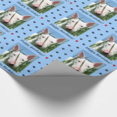 Cute English Bull Terrier Birthday Cadeaupapier (Hoek)