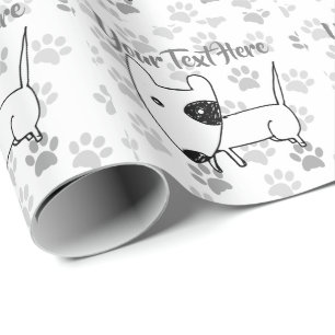 Cute English Bull Terrier Cadeaupapier