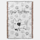Cute English Bull Terrier Deken (Voorkant Verticaal)