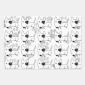 Cute English Bull Terrier Inpakpapier Vel (Voorkant 3)