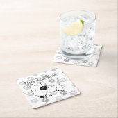 Cute English Bull Terrier Kartonnen Onderzetters (Insitu)