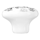 Cute English Bull Terrier Keramische Knop (Zijkant)