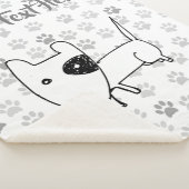 Cute English Bull Terrier Sherpa Deken (3/4)