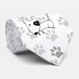 Cute English Bull Terrier Stropdas