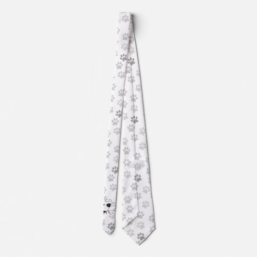 Cute English Bull Terrier Stropdas (Achterkant)