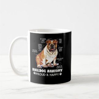 Cute English Bulldog Anatomy Hondenliefhebber Funn Koffiemok