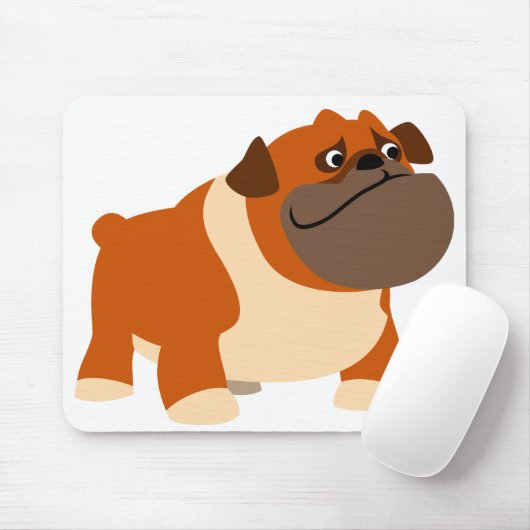 Cute English Bulldog Baby Clothing Muismat (Met muis)