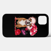 Cute English Bulldog Balloon Heart Valentijnsdag Case-Mate iPhone Case (Achterkant (horizontaal))
