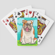 Cute English Bulldog Cartoon