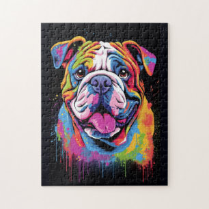 Cute English Bulldog Dog Legpuzzel