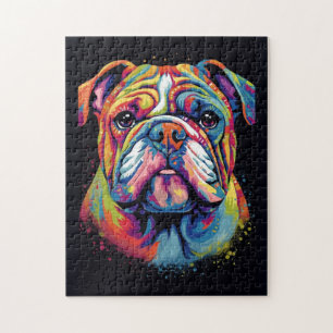 Cute English Bulldog Dog Legpuzzel