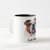 Cute English Bulldog Dog Mok (Voorkant links)