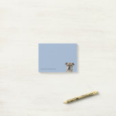 Cute English Bulldog Drawing Post-it® Notes (Op bureau)