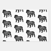 Cute English Bulldog Inpakpapier Vel (Voorkant)