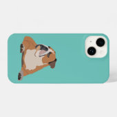 Cute English Bulldog iPhone Hoesje (Achterkant horizontaal)