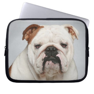 Cute English Bulldog Puppy Dog-laptophoes Hoesje Laptop Sleeve