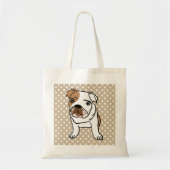 Cute English Bulldog Tote Bag (Voorkant)